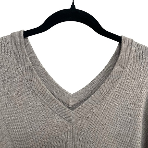 All Saints Keld Olivo V Neck Sweater - Picture 4 of 9